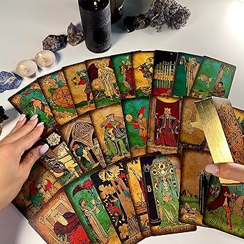 Amazon.co.jp: CRAFTERIAN Bright タロットカードデッキ、78枚の